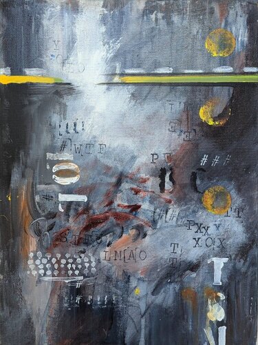 Texting While Driving by Jillian Goldberg, Painting for Sale on Singulart