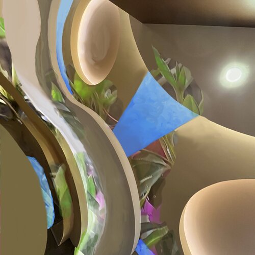 Color Sleeps in Curves van Barbara Gothard, Digitaal te koop op Singulart