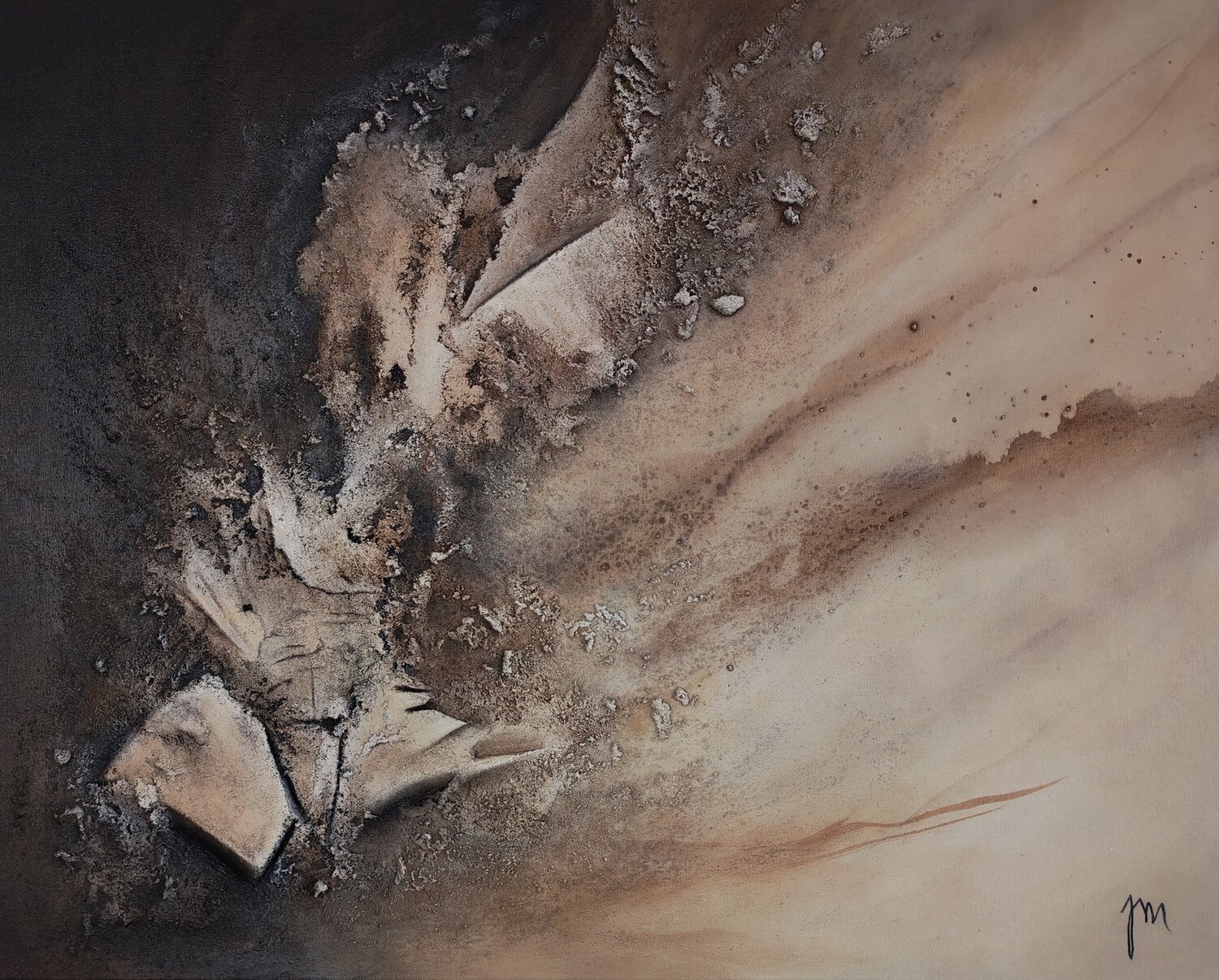 "Unexplored terrain I" Jenna Myllykoski Original painting for sale