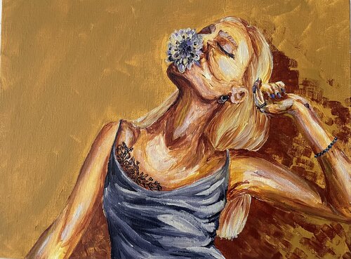 Ephemeral Blossom di Wendy Habegger, Pittura in vendita su Singulart