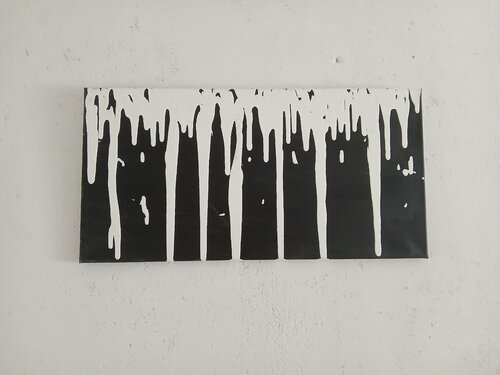 White Drip Flow de L. K., Pintura a la venta en Singulart