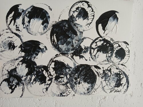 ,,Dialog in schwarz und Weiß " de L. K., Obra en papel a la venta en Singulart