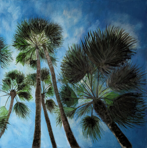 Palmen di Angelika Fend, Pittura in vendita su Singulart
