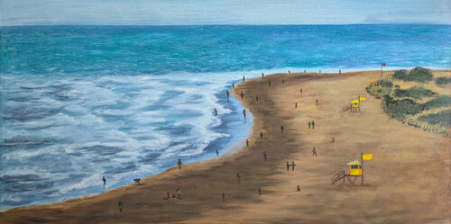 Strandspaziergang by Angelika Fend, Painting for Sale on Singulart