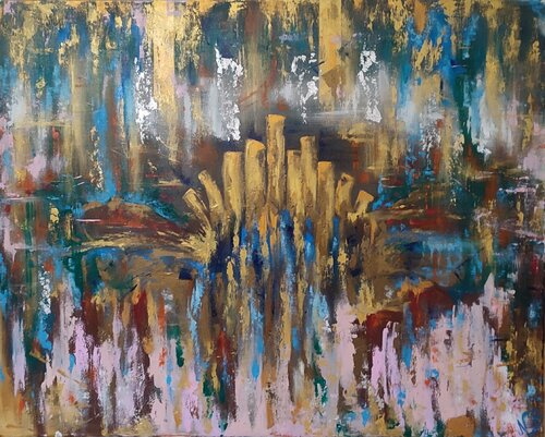 " La Città Sospesa" van Nicoletta Bertoncini, Schilderij te koop op Singulart