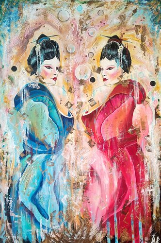 " Geishe tra rimpianti e illusioni" von Nicoletta Bertoncini, Malerei kaufen auf Singulart