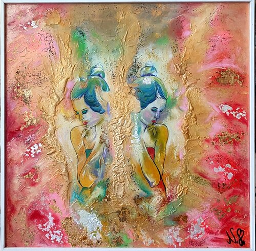 " Anime Sorelle " van Nicoletta Bertoncini, Schilderij te koop op Singulart