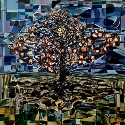 Albero di cachi by davide romano', Painting for Sale on Singulart