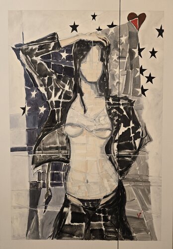 Muse: L'america by davide romano', Painting for Sale on Singulart