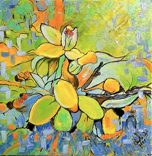Fiore di limoni van Angelo Giglio, Schilderij te koop op Singulart