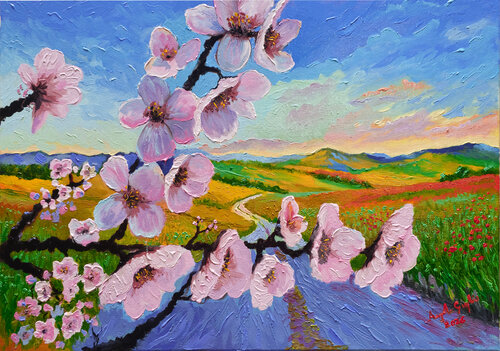 Sinfonia di Primavera van Angelo Giglio, Schilderij te koop op Singulart