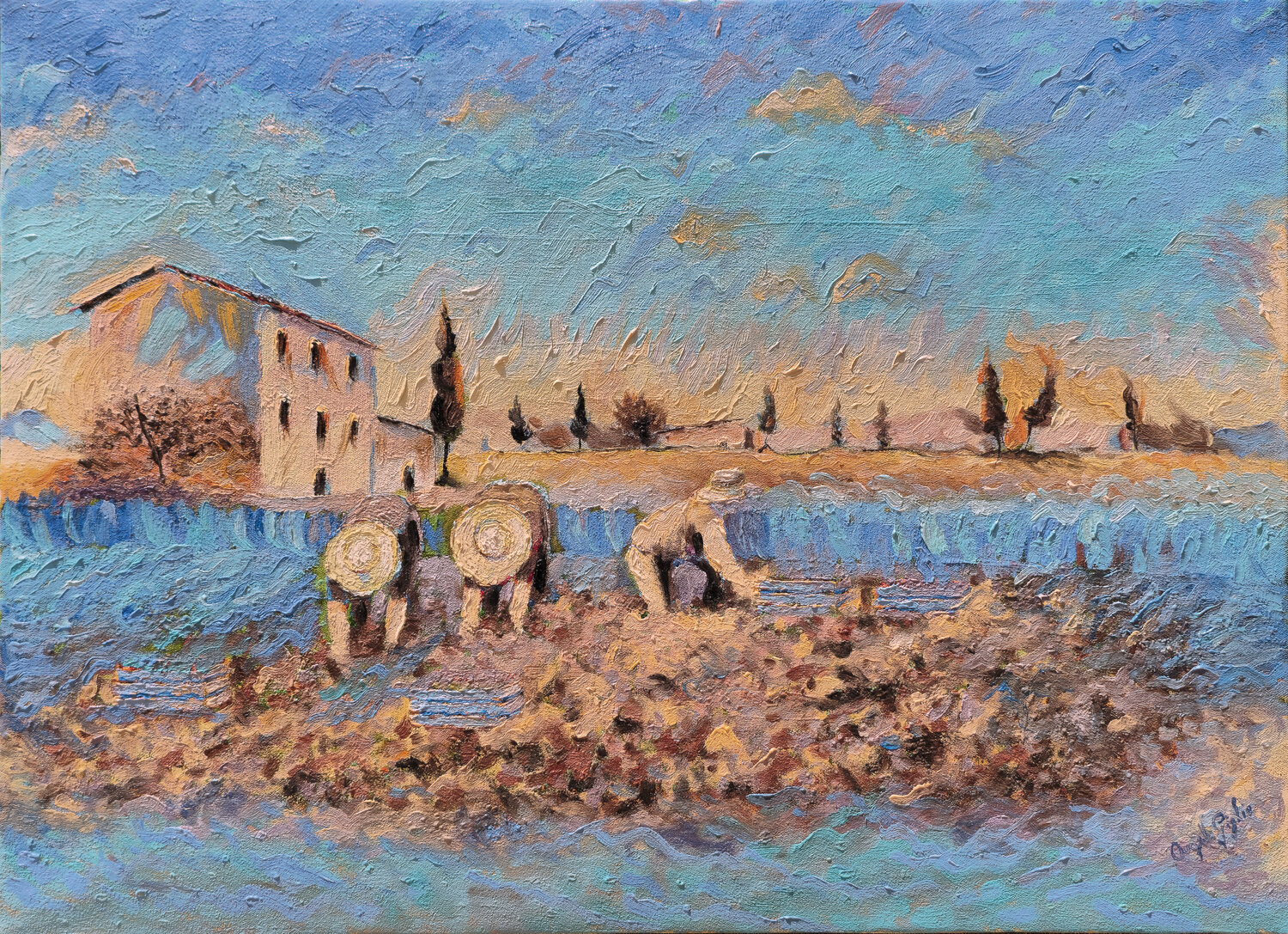 Raccoglitori nella Luce Dorata Angelo Giglio