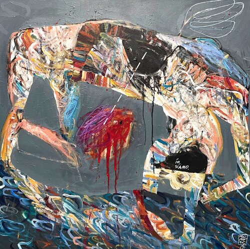 io siamo di Gabriele Poidomani, Pittura in vendita su Singulart