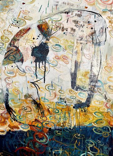 Le cueilleur de pluie di Gabriele Poidomani, Pittura in vendita su Singulart