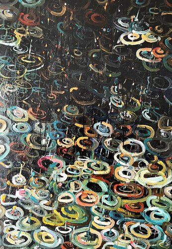 La Pluie n.1 di Gabriele Poidomani, Pittura in vendita su Singulart