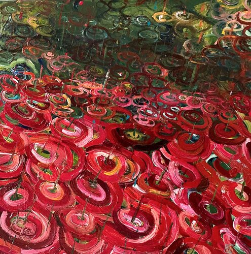 La Pluie n.4 di Gabriele Poidomani, Pittura in vendita su Singulart