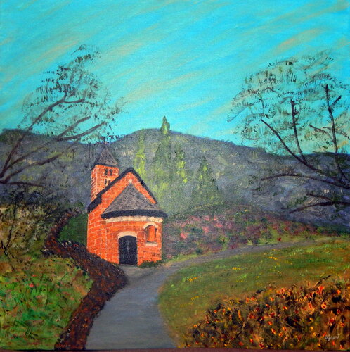 Old Stone Church di Bert Grant, Pittura in vendita su Singulart