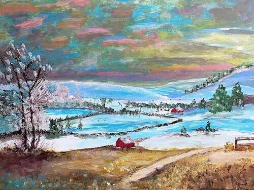 Winter's Pallet di Bert Grant, Pittura in vendita su Singulart