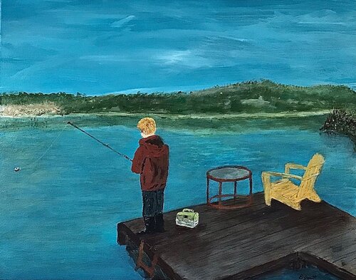 Gone Fishing di Bert Grant, Pittura in vendita su Singulart