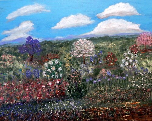 Field of Flowers di Bert Grant, Pittura in vendita su Singulart