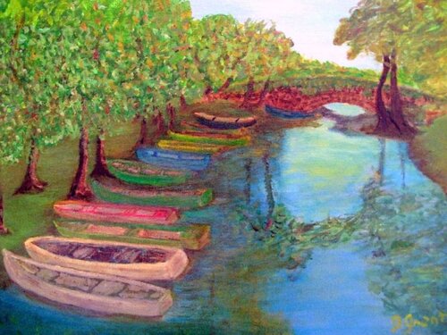 Along the River di Bert Grant, Pittura in vendita su Singulart