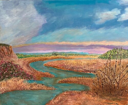 Soft Horizons of the Carolinas di Bert Grant, Pittura in vendita su Singulart