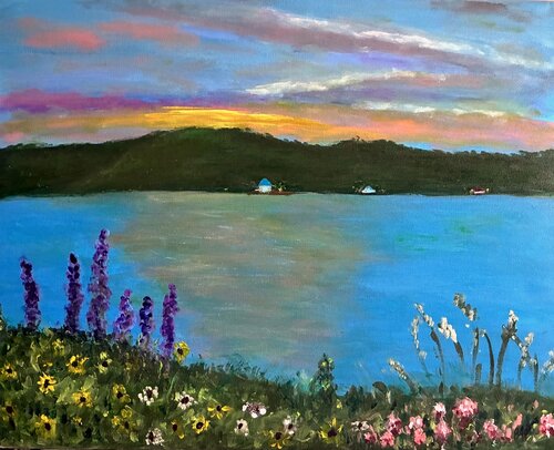 First Light on Still Waters di Bert Grant, Pittura in vendita su Singulart