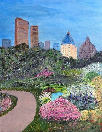 Where the Garden Meets the Skyline de Bert Grant, Pintura a la venta en Singulart