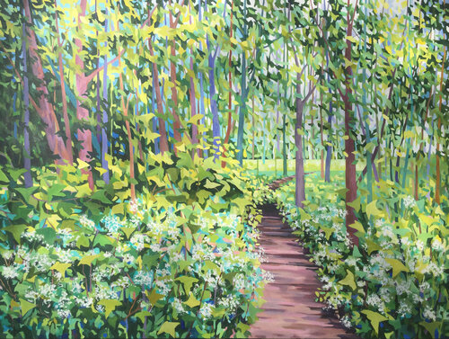 Pink Path van Christine Harrison, Schilderij te koop op Singulart