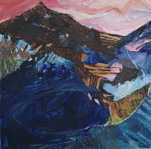 Blue Lake van Christine Harrison, Schilderij te koop op Singulart
