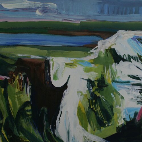 Ice in the Fields van Christine Harrison, Schilderij te koop op Singulart