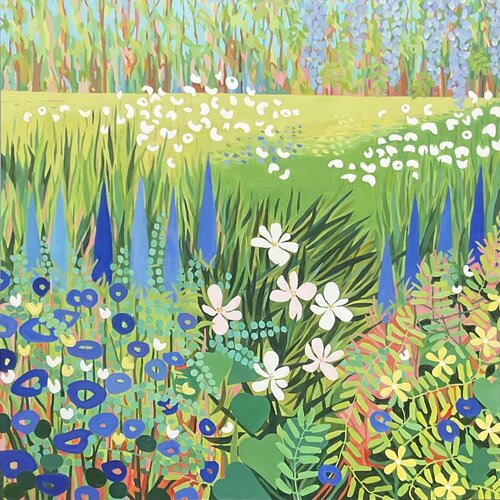 Flower Garden V von Christine Harrison, Malerei kaufen auf Singulart