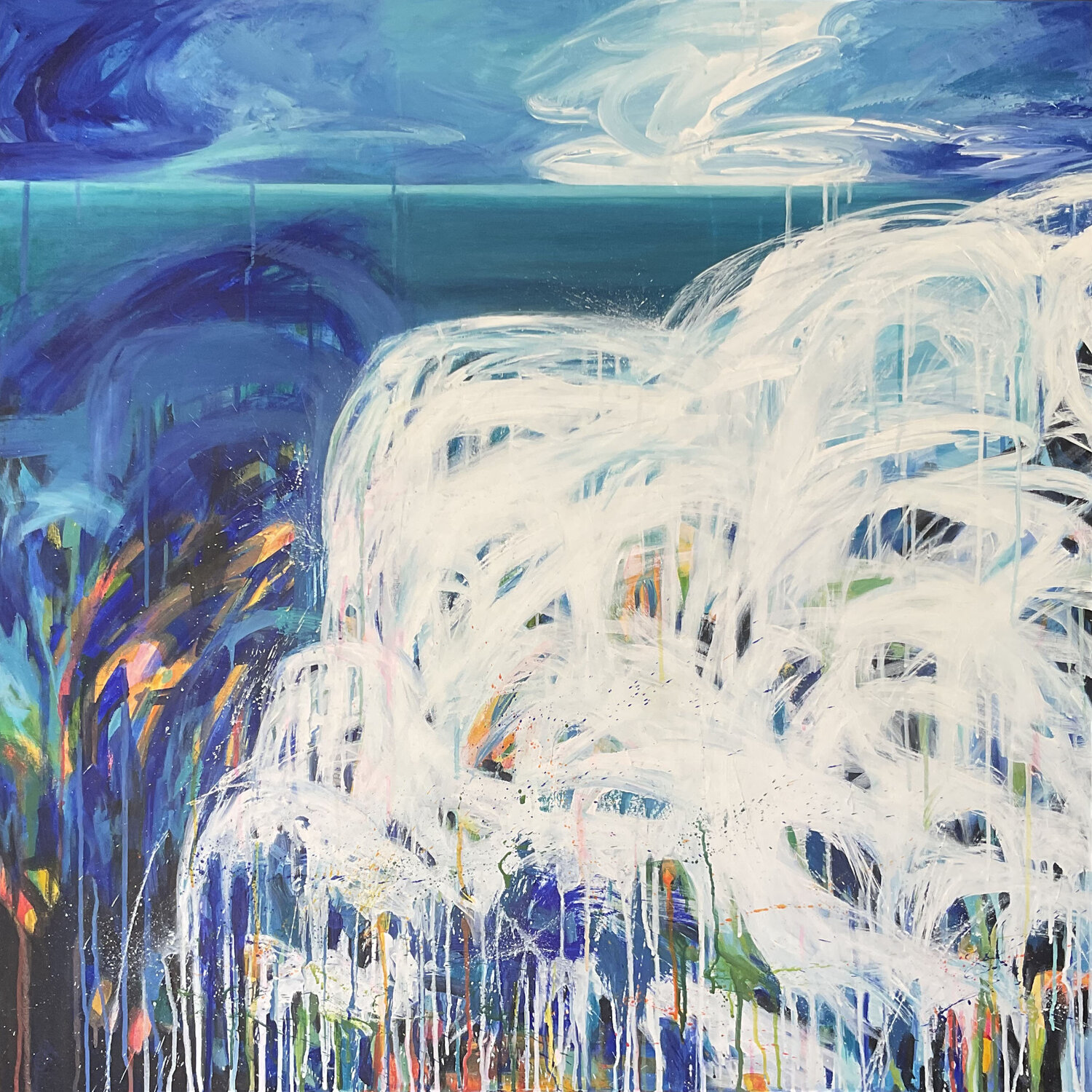 Dreaming of the Sea Christine Harrison Originalgemälde zu verkaufen