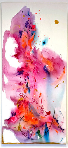 Only good vibes von Christine Marquardt, Malerei kaufen auf Singulart