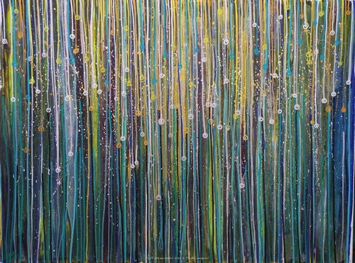 La Forêt aux étoiles von SARAH LESEIGNEUR, Malerei kaufen auf Singulart