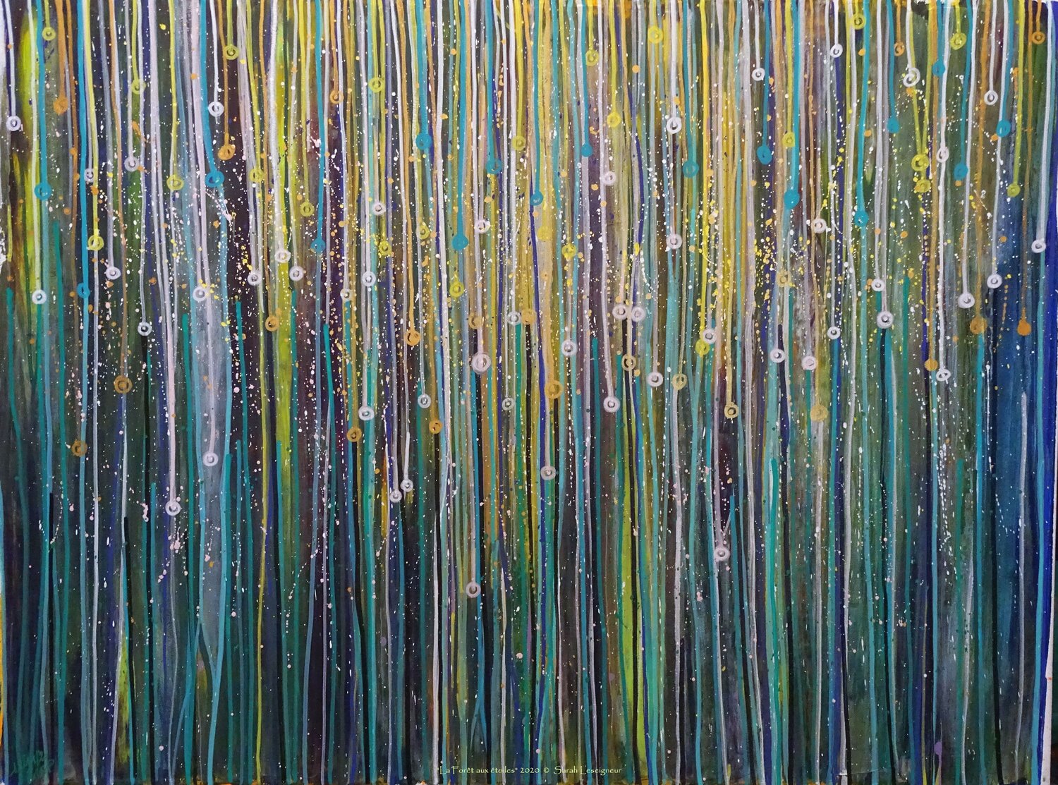 La Forêt aux étoiles SARAH LESEIGNEUR Originalgemälde zu verkaufen