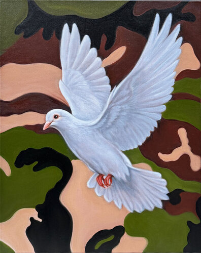 Make Love, Not War! – Original oil painting by Sekar Rajagopal, 회화 for Sale on Singulart