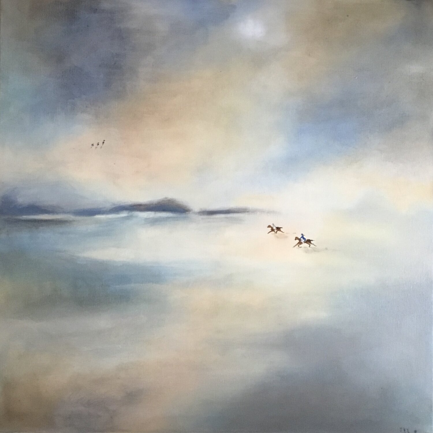 Les chevaux sur la plage Jacqueline Ben loulou