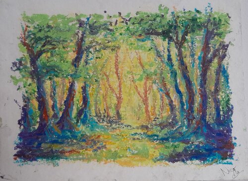 Forest by Nicolas Muneret, Painting for Sale on Singulart