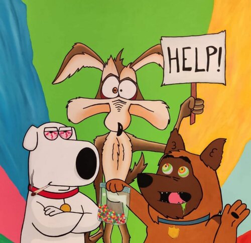 Good Fellas van Luigi Monti, Schilderij te koop op Singulart