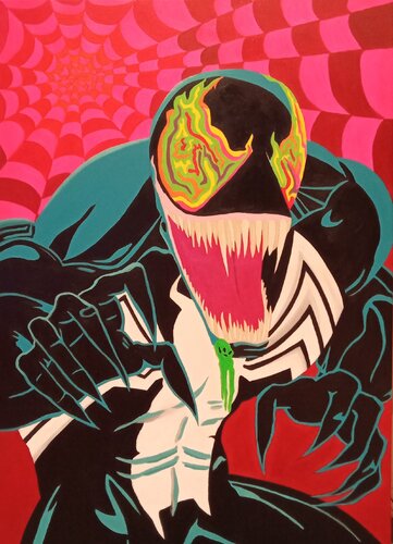 Venom Psymbiote Spiderman de Luigi Monti, Pintura a la venta en Singulart