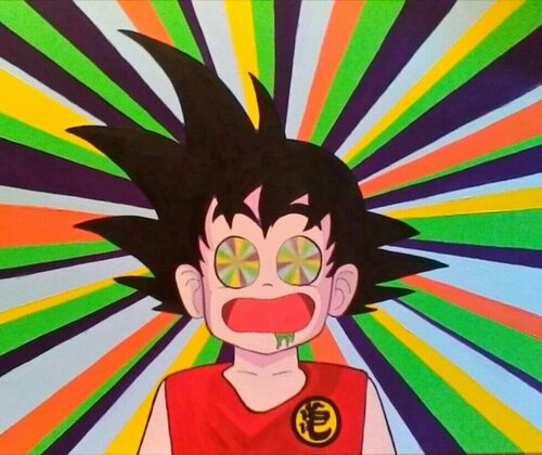 Dragon Drop - Psy Goku van Luigi Monti, Schilderij te koop op Singulart