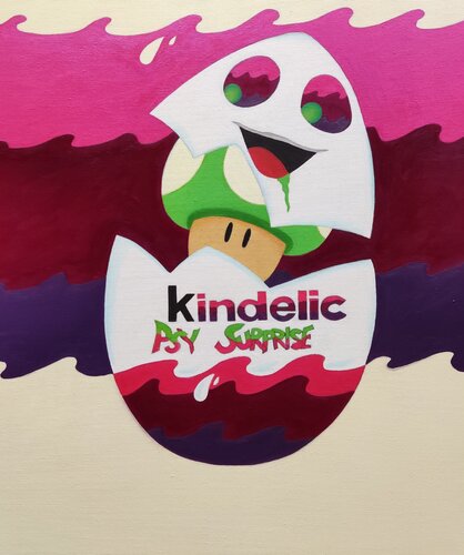 Kindelic Psy Surprise von Luigi Monti, Malerei kaufen auf Singulart