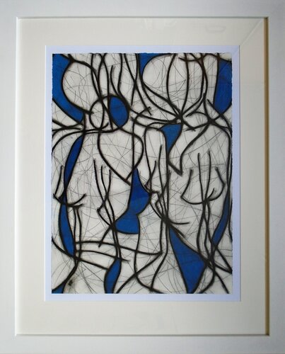 Blue Spaces No.9 par Kevin Jones, Œuvre sur papier en vente sur Singulart