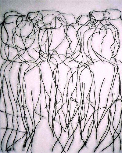 Rhythm in Black No.2 van Kevin Jones, Werk op papier te koop op Singulart