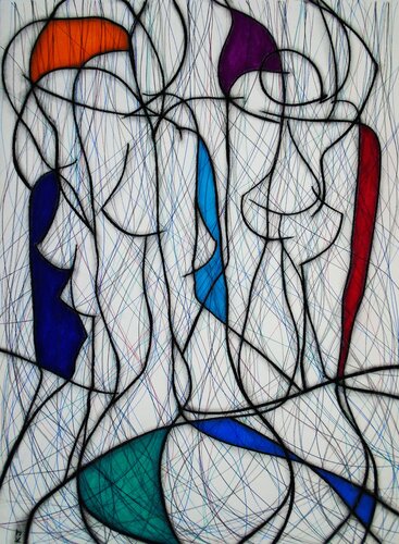 Seven Colour Abstract No.6 van Kevin Jones, Werk op papier te koop op Singulart