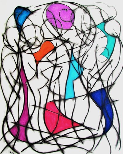 Eight Colour Abstract No.7 by Kevin Jones, Work on Paper for Sale on Singulart