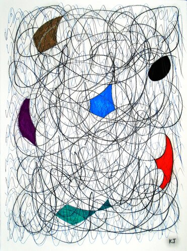 Six Colour Abstract No.2 by Kevin Jones, Work on Paper for Sale on Singulart