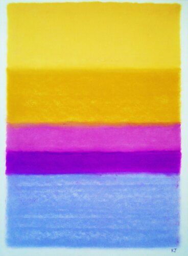 Orange above Violet by Kevin Jones, Work on Paper for Sale on Singulart