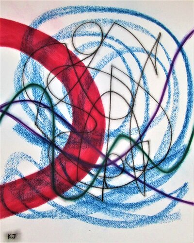 Composition with Red No.2 by Kevin Jones, Work on Paper for Sale on Singulart